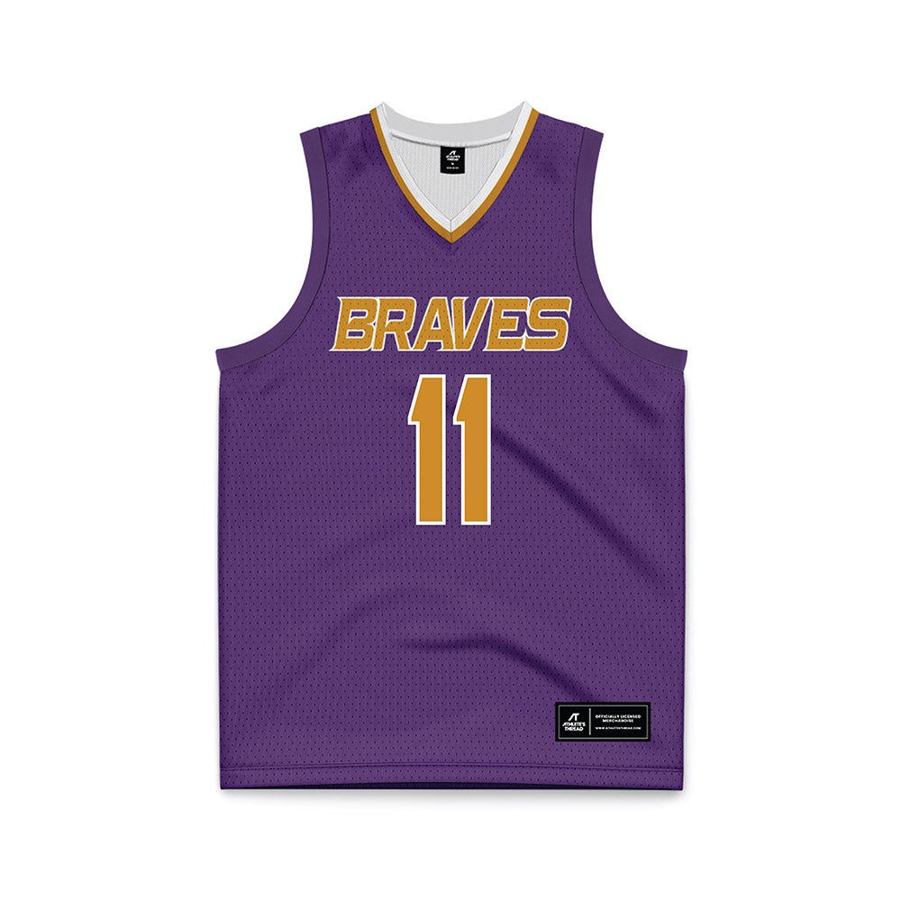 Alcorn - NCAA Men's Basketball : Marcus Tankersley - Purple Basketball Jersey-0
