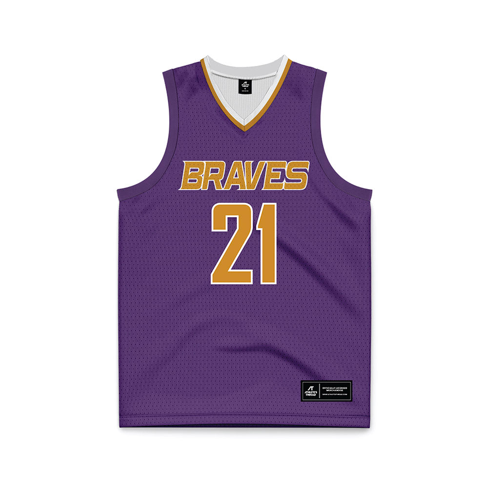 Alcorn - NCAA Men's Basketball : Kameron Foman - Purple Basketball Jersey-0