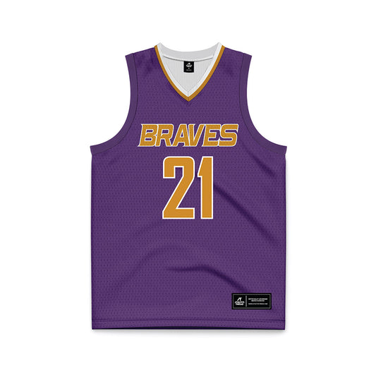 Alcorn - NCAA Men's Basketball : Kameron Foman - Purple Basketball Jersey-0