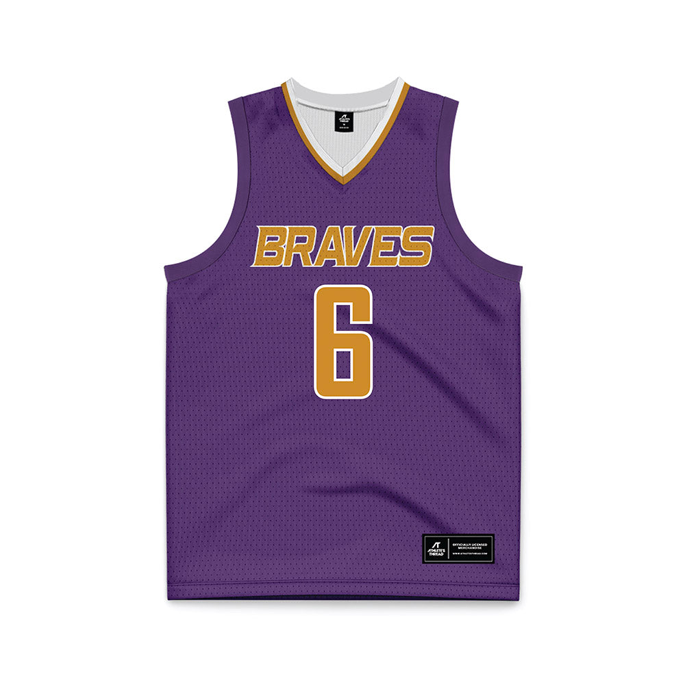 Alcorn - NCAA Men's Basketball : Will Henderson - Purple Basketball Jersey-0