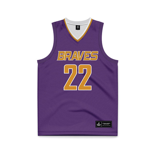 Alcorn - NCAA Men's Basketball : Kevin Firle - Purple Basketball Jersey-0