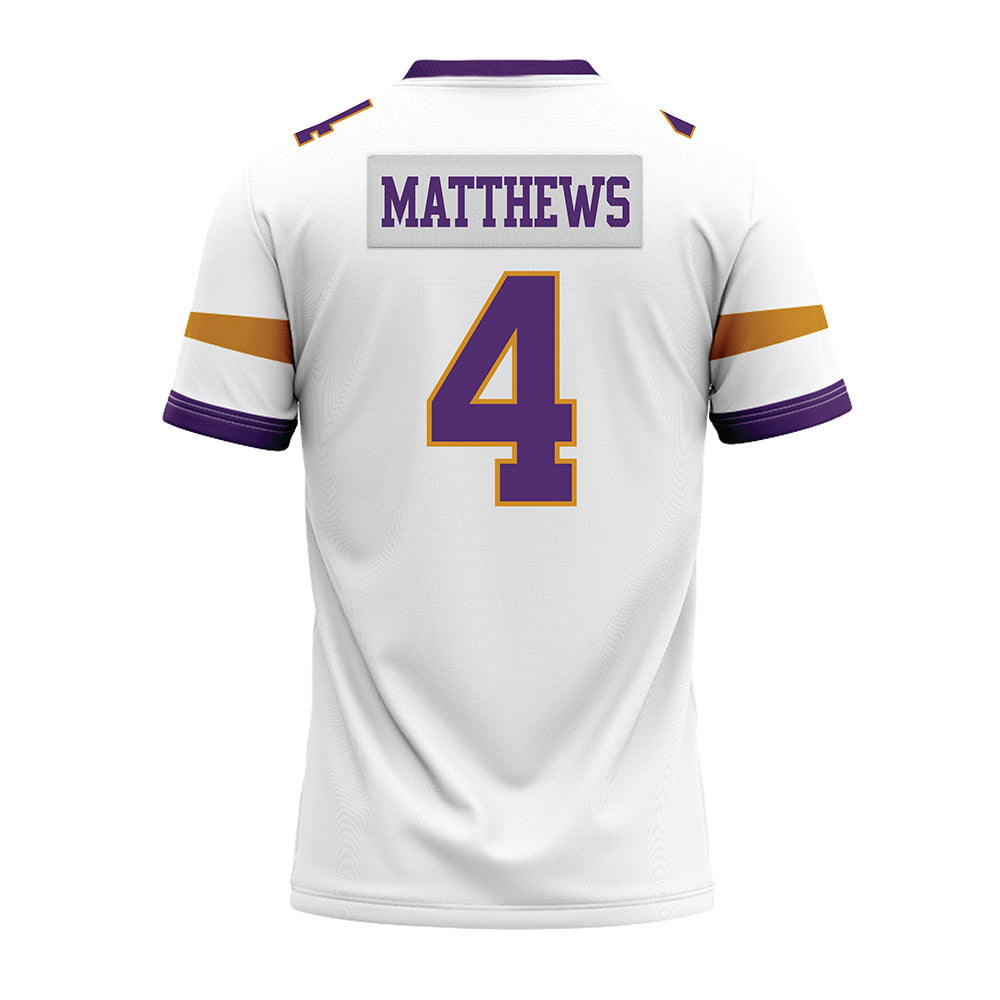 Alcorn - NCAA Football : Jacoby Matthews - white Premium Football Jersey-1