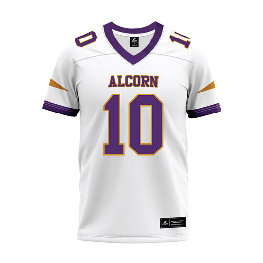 Alcorn - NCAA Football : Jaharon Griffin - white Premium Football Jersey-0