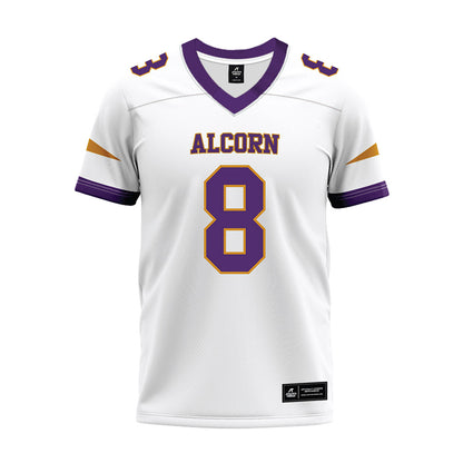 Alcorn - NCAA Football : Cedric Roberts - white Premium Football Jersey-0