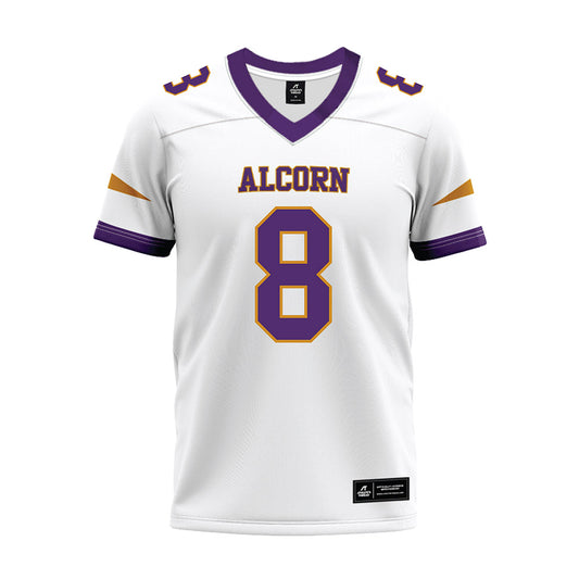 Alcorn - NCAA Football : Cedric Roberts - white Premium Football Jersey-0
