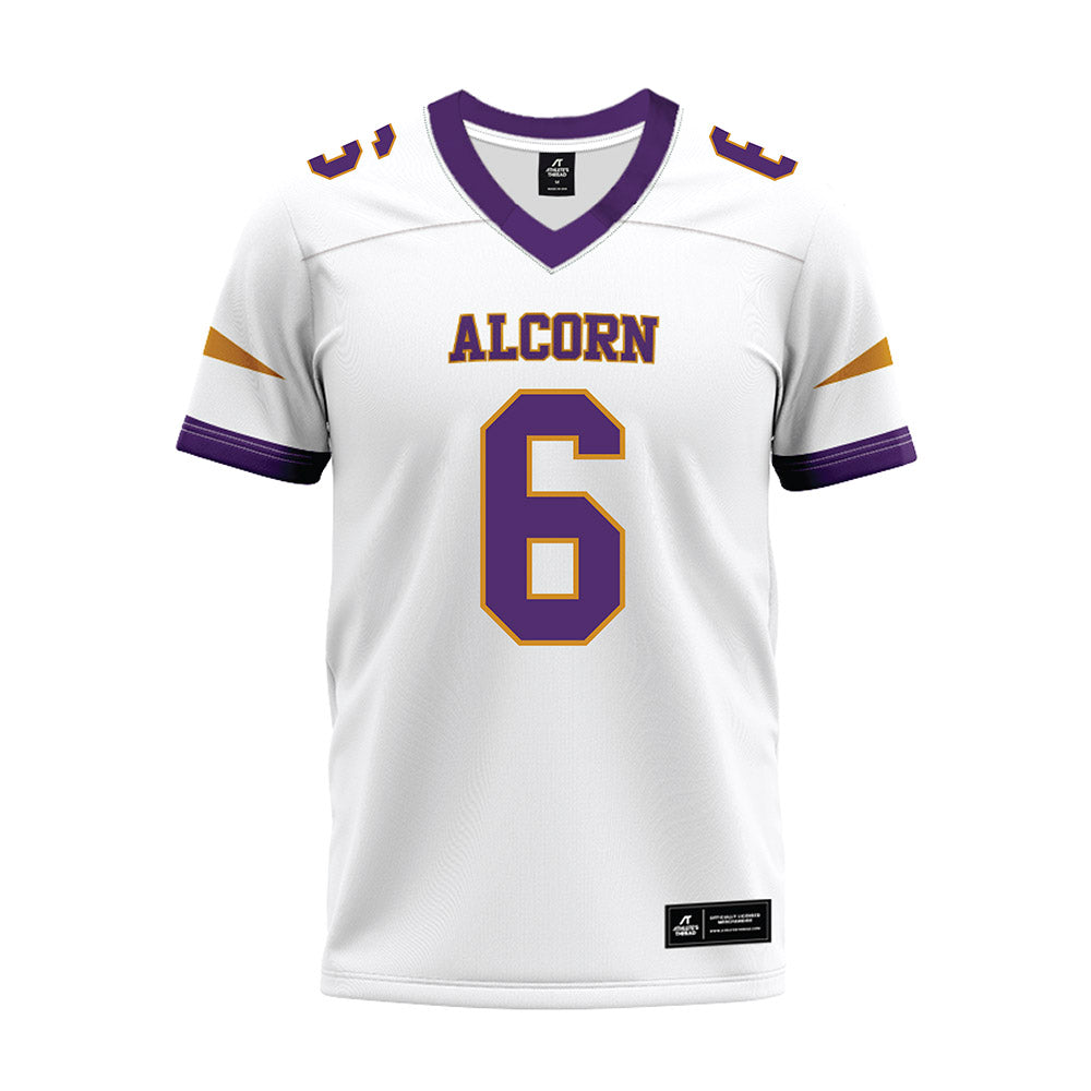 Alcorn - NCAA Football : Bakari McCall - white Premium Football Jersey-0