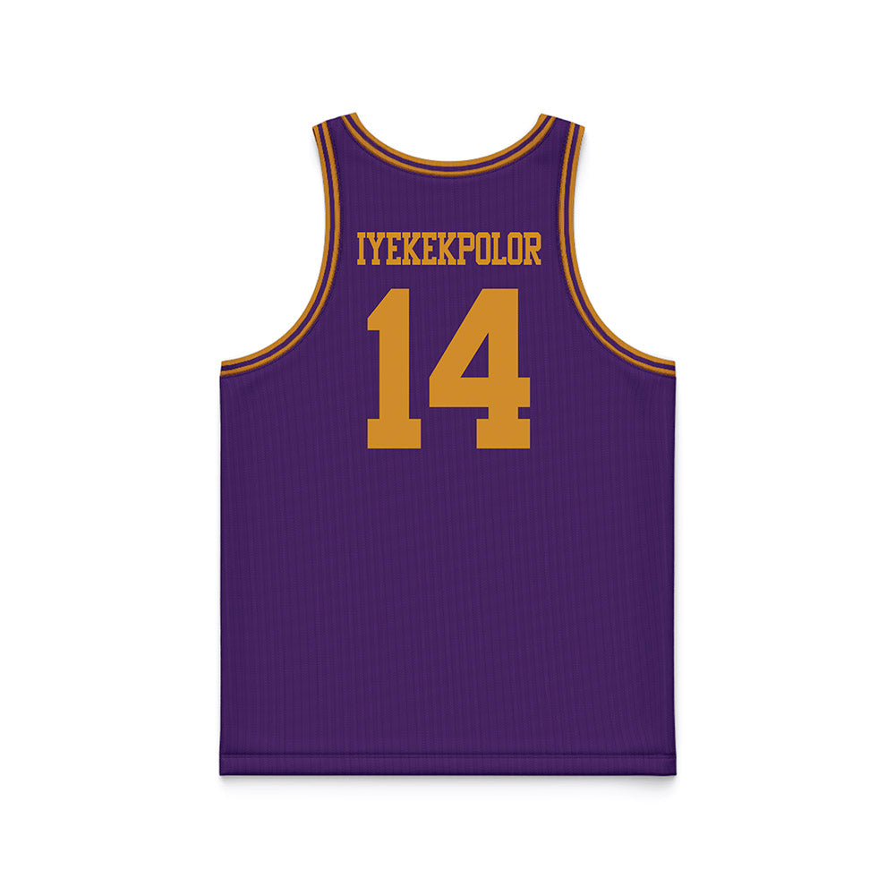 Alcorn - NCAA Women's Basketball : Arene Iyekekpolor - purple Basketball Jersey-1