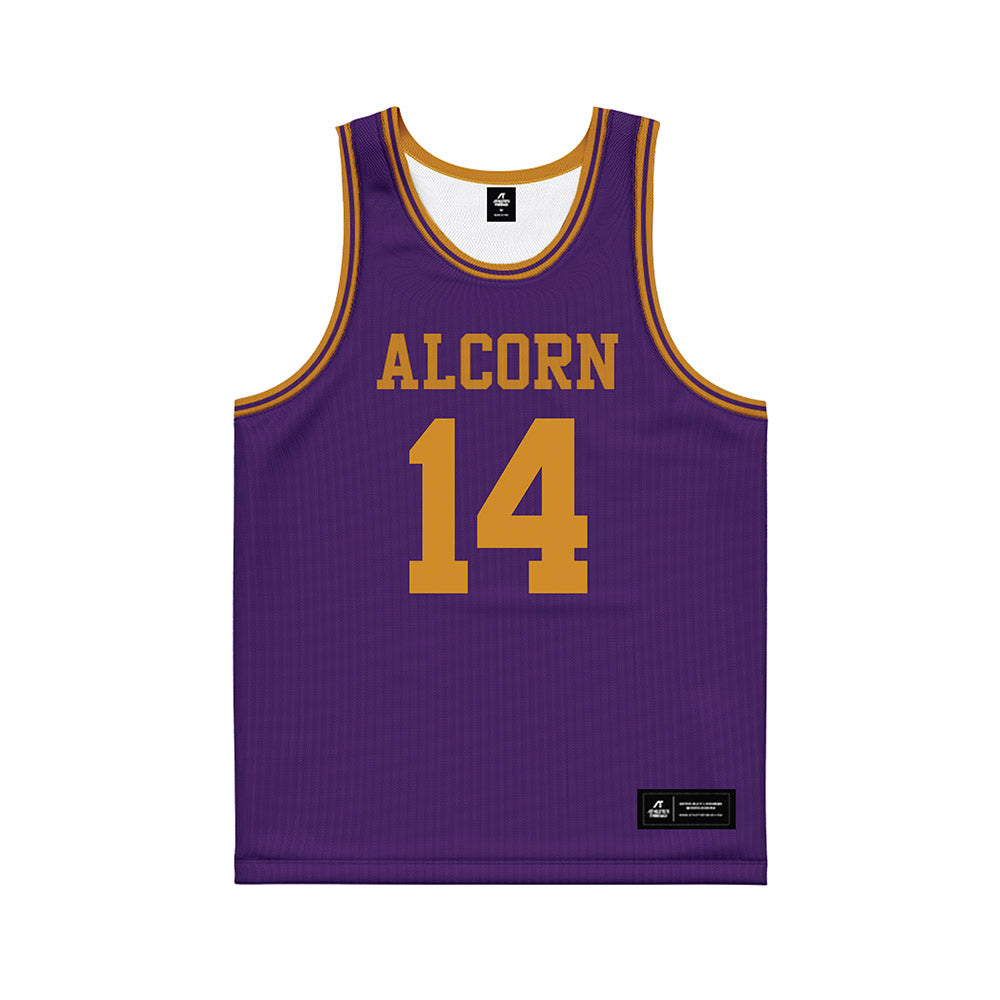 Alcorn - NCAA Women's Basketball : Arene Iyekekpolor - purple Basketball Jersey-0