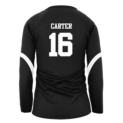 Alcorn - NCAA Women's Volleyball : Courtney Carter - black Volleyball Jersey-1