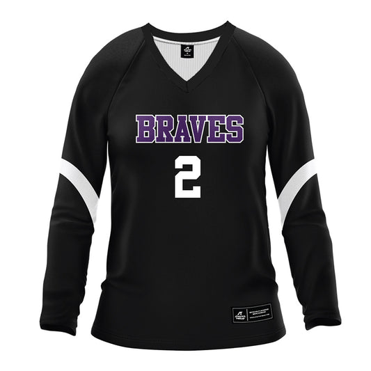 Alcorn - NCAA Women's Volleyball : Bailey Upshaw - black Volleyball Jersey-0