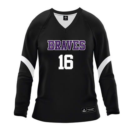Alcorn - NCAA Women's Volleyball : Courtney Carter - black Volleyball Jersey-0