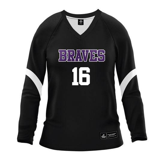 Alcorn - NCAA Women's Volleyball : Courtney Carter - black Volleyball Jersey-0