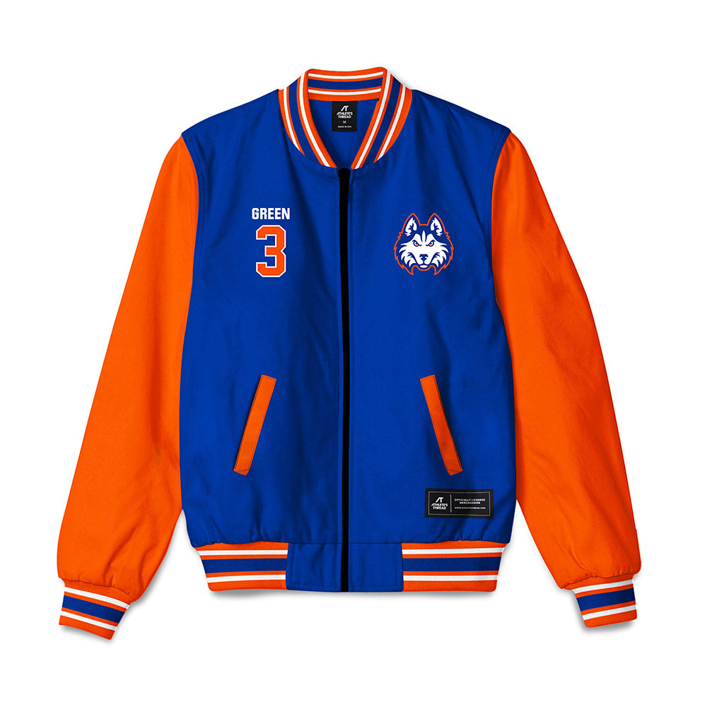 HCU - NCAA Men's Basketball : Kylin Green - Bomber Jacket-0