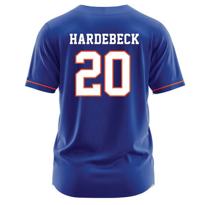 HCU - NCAA Baseball : Kameren Hardebeck - Blue Jersey-1