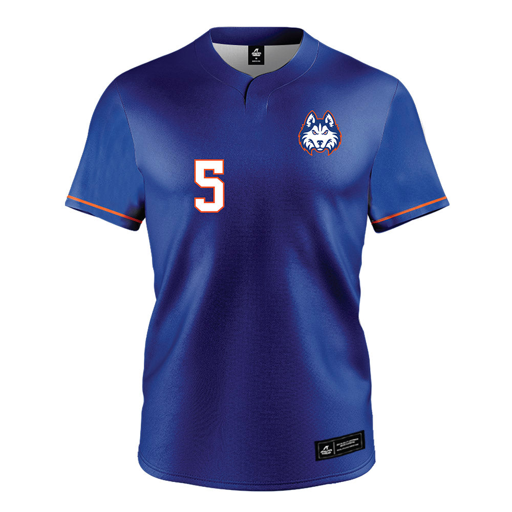 HCU - NCAA Baseball : Jeremy Rader - Blue Jersey-0