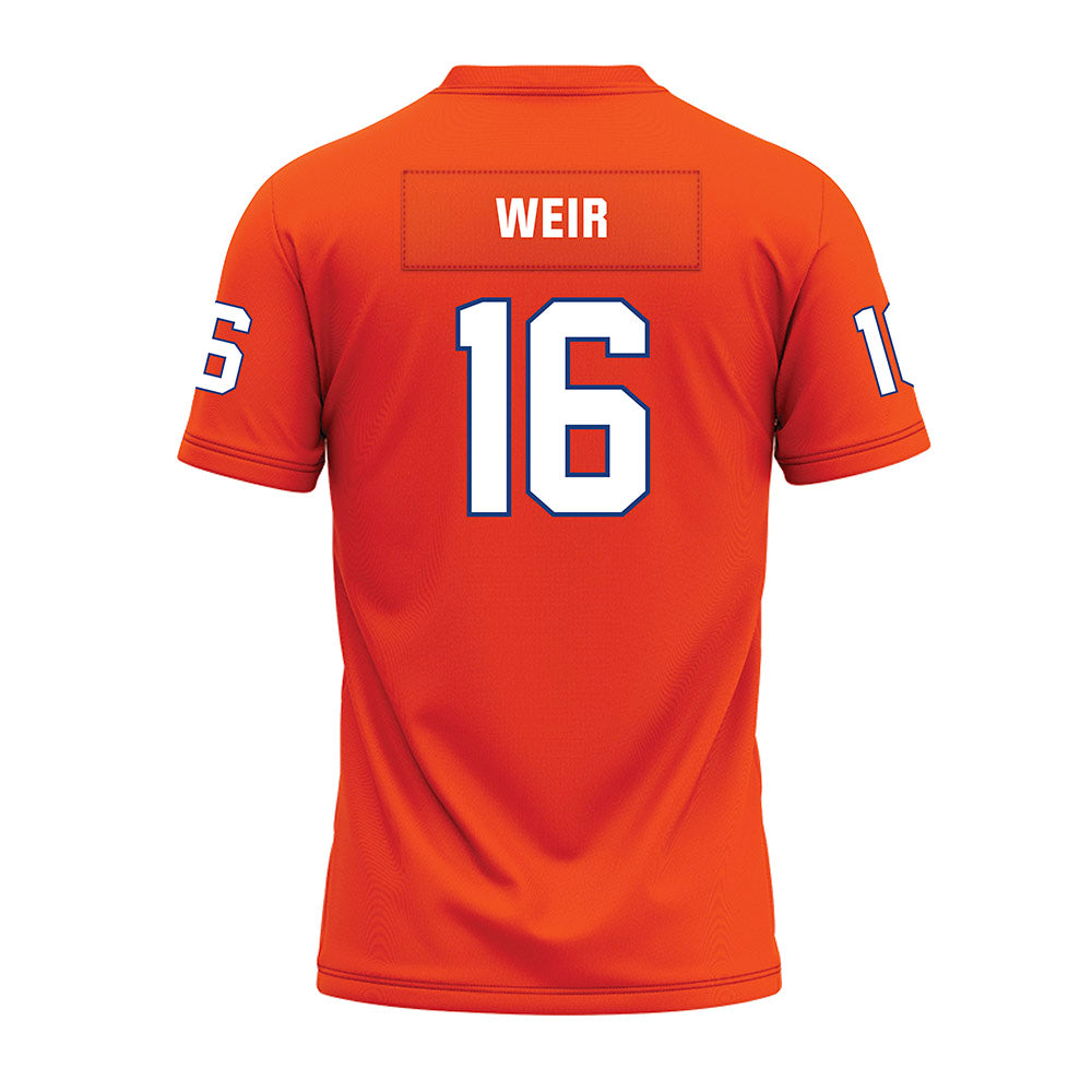 HCU - NCAA Football : Jake Weir - Orange Premium Football Jersey-1
