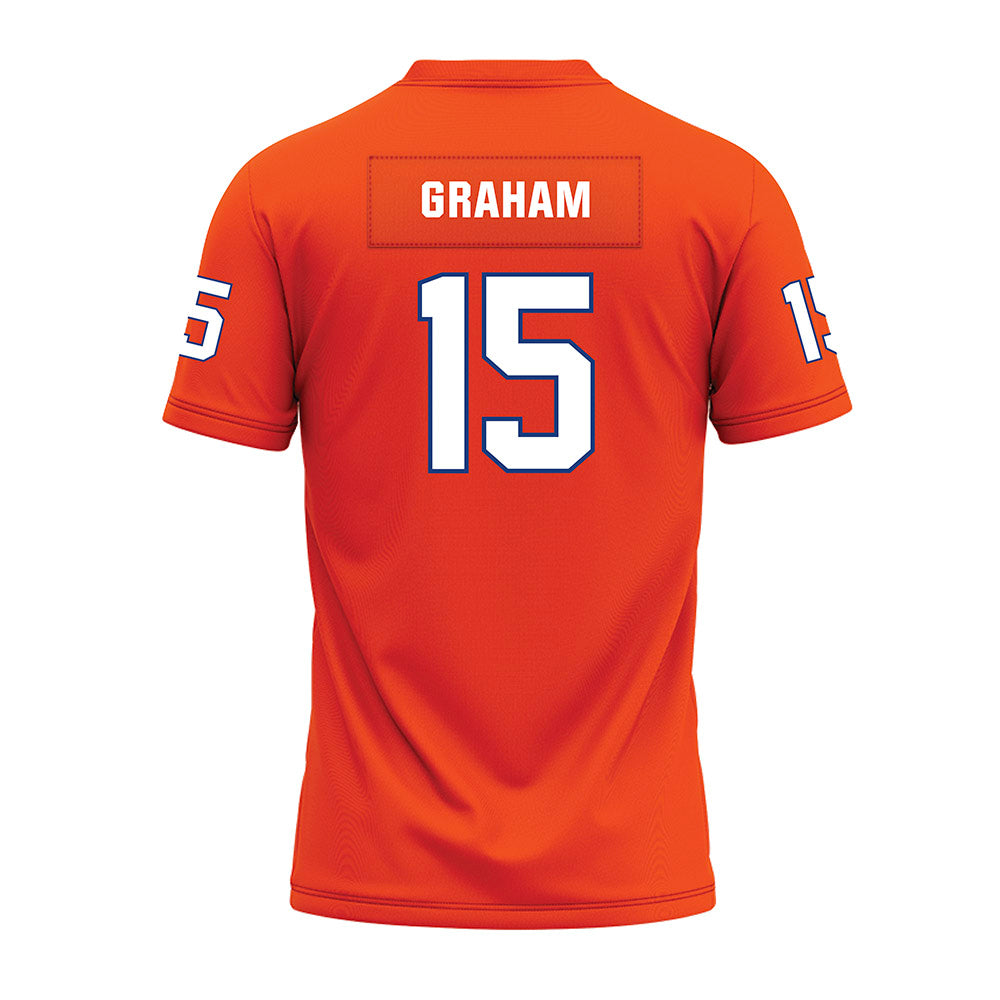 HCU - NCAA Football : Mason Graham - Orange Premium Football Jersey-1