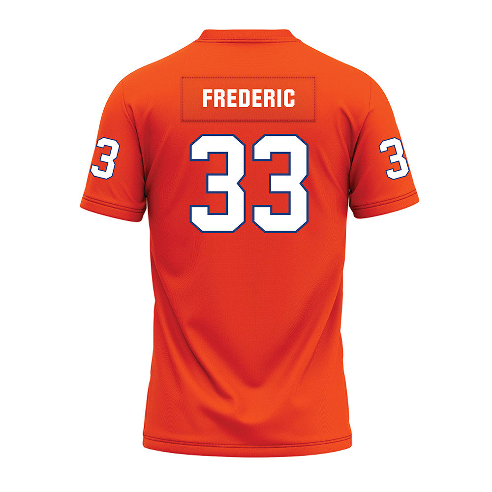 HCU - NCAA Football : Logan Frederic - Orange Premium Football Jersey-1