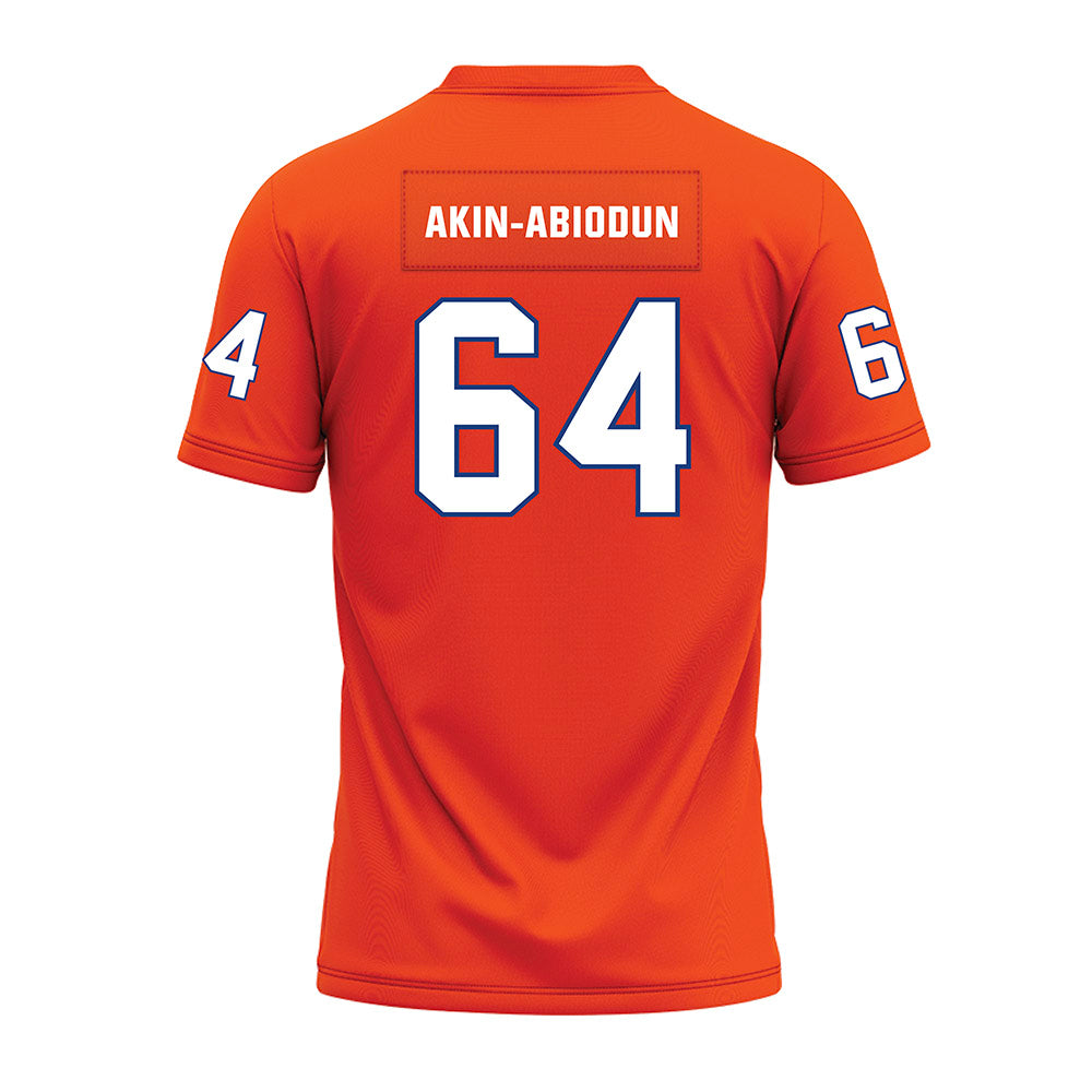 HCU - NCAA Football : Ezekiel Akin-Abiodun - Orange Premium Football Jersey-1