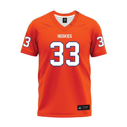 HCU - NCAA Football : Logan Frederic - Orange Premium Football Jersey-0