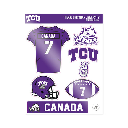 TCU - NCAA Football : Channing Canada - Sticker Sheet-0