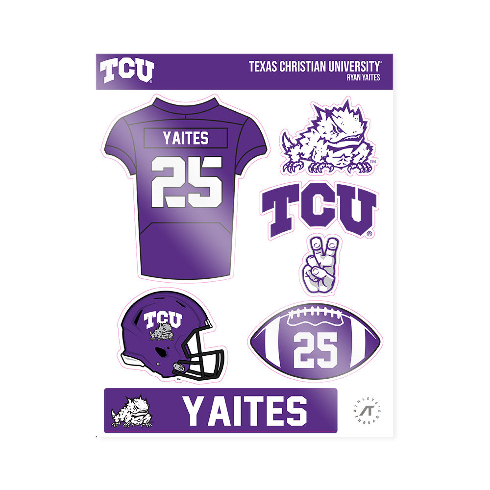 TCU - NCAA Football : Ryan Yaites - Sticker Sheet-0