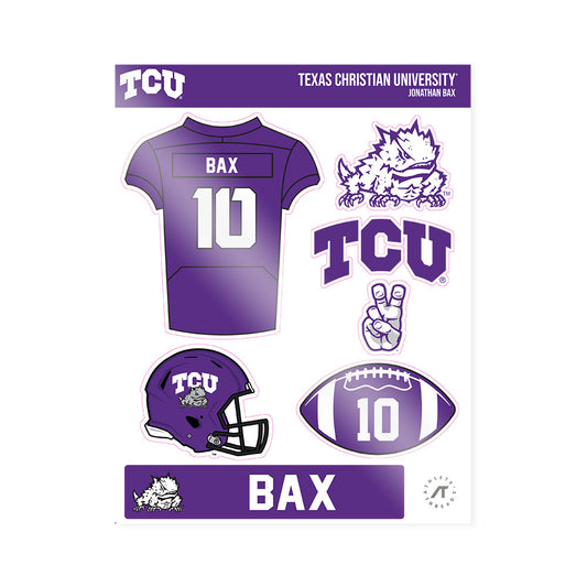 TCU - NCAA Football : Jonathan Bax - Sticker Sheet-0