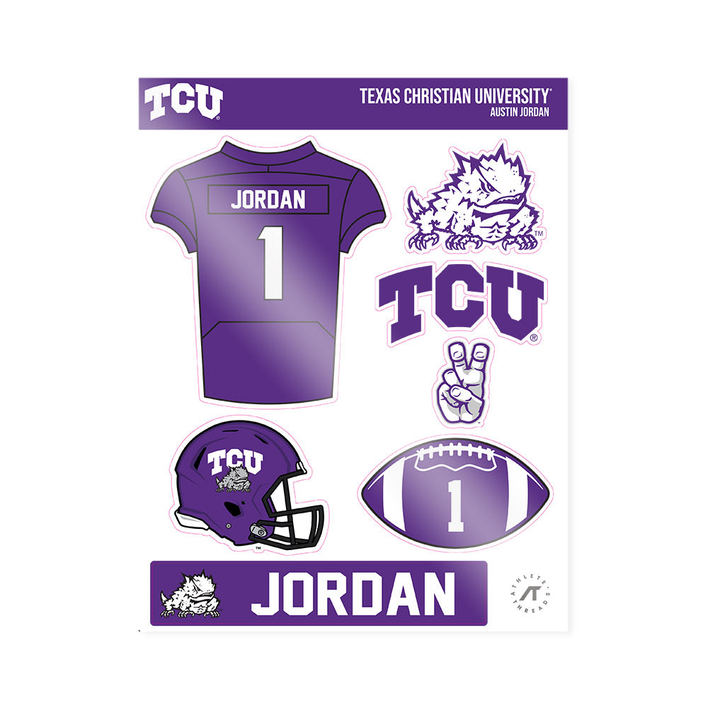 TCU - NCAA Football : Austin Jordan - Sticker Sheet-0