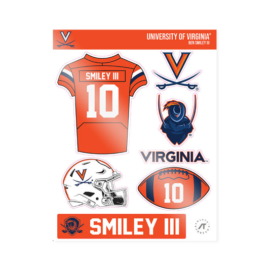 Virginia - NCAA Football : Ben Smiley III - Sticker Sheet-0