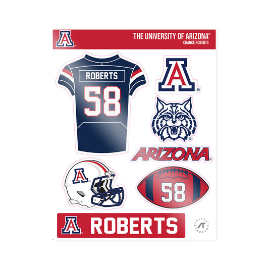 Arizona - NCAA Football : Chance Roberts - Sticker Sheet-0