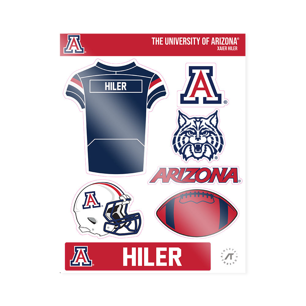 Arizona - NCAA Football : Xaier Hiler - Sticker Sheet-1