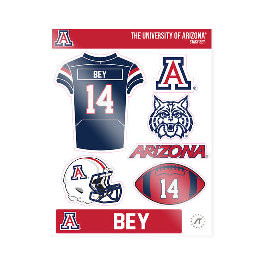 Arizona - NCAA Football : Stacy Bey - Sticker Sheet-0