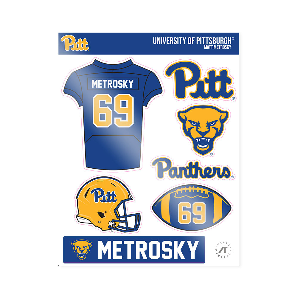 Pittsburgh - NCAA Football : Matt Metrosky - Sticker Sheet-0