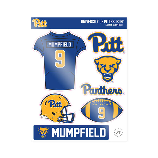 Pittsburgh - NCAA Football : Konata Mumpfield - Sticker Sheet-0