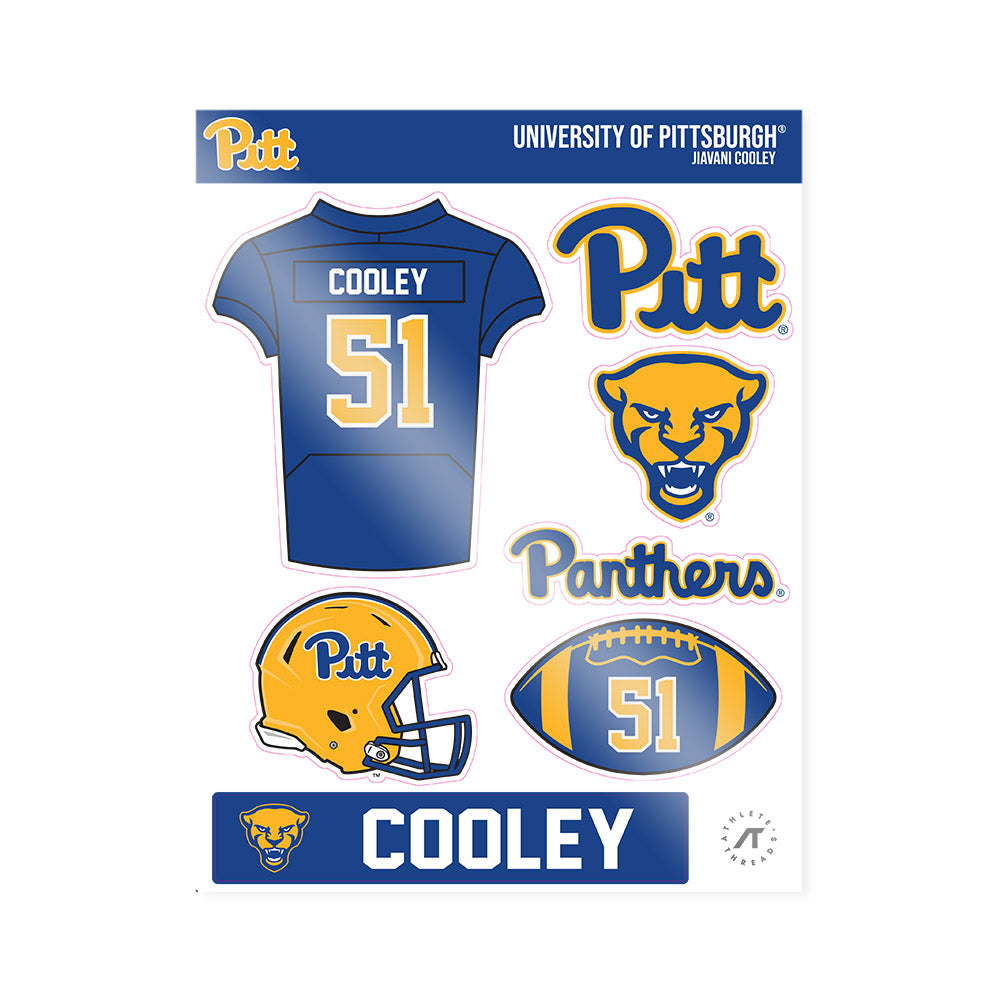 Pittsburgh - NCAA Football : Jiavani Cooley - Sticker Sheet-0