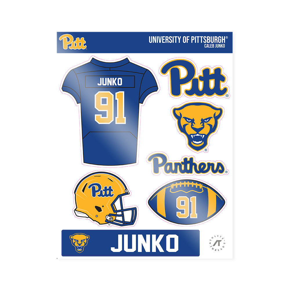 Pittsburgh - NCAA Football : Caleb Junko - Sticker Sheet-0