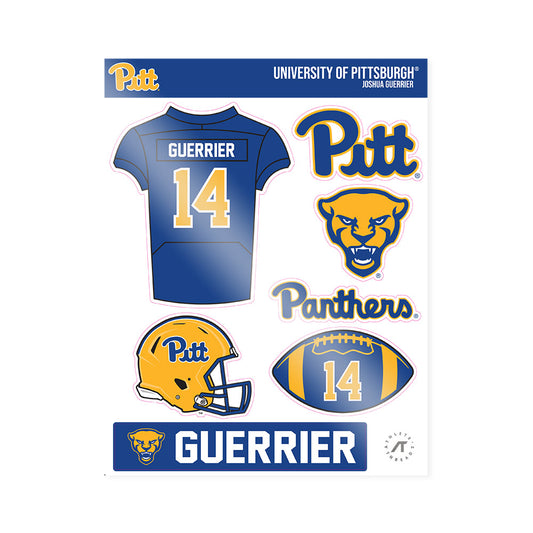 Pittsburgh - NCAA Football : Joshua Guerrier - Sticker Sheet-0