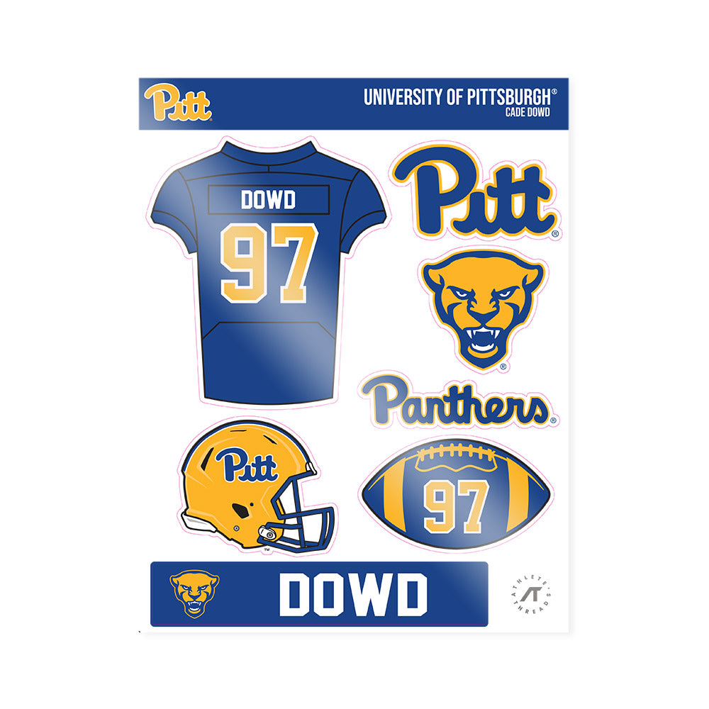 Pittsburgh - NCAA Football : Cade Dowd - Sticker Sheet-0