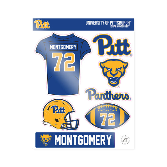 Pittsburgh - NCAA Football : Isaiah Montgomery - Sticker Sheet-0