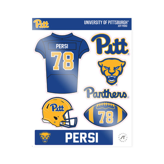 Pittsburgh - NCAA Football : Jeff Persi - Sticker Sheet-0
