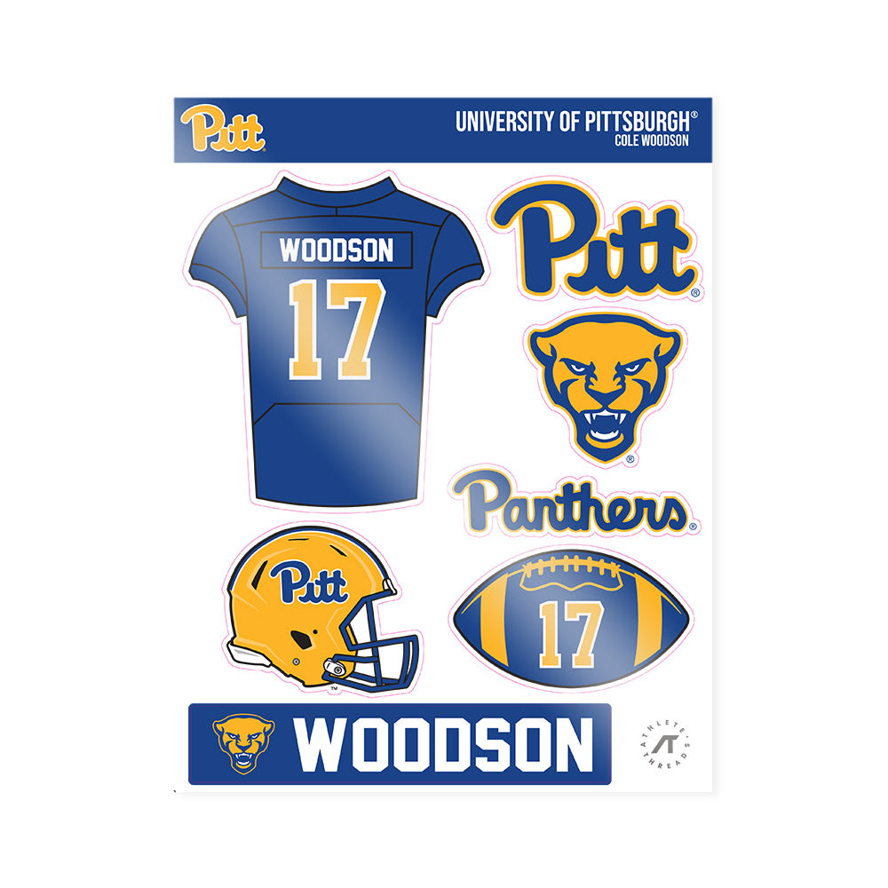 Pittsburgh - NCAA Football : Cole Woodson - Sticker Sheet-0