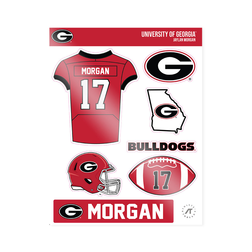 Georgia - NCAA Football : Jaylan Morgan - Sticker Sheet-0