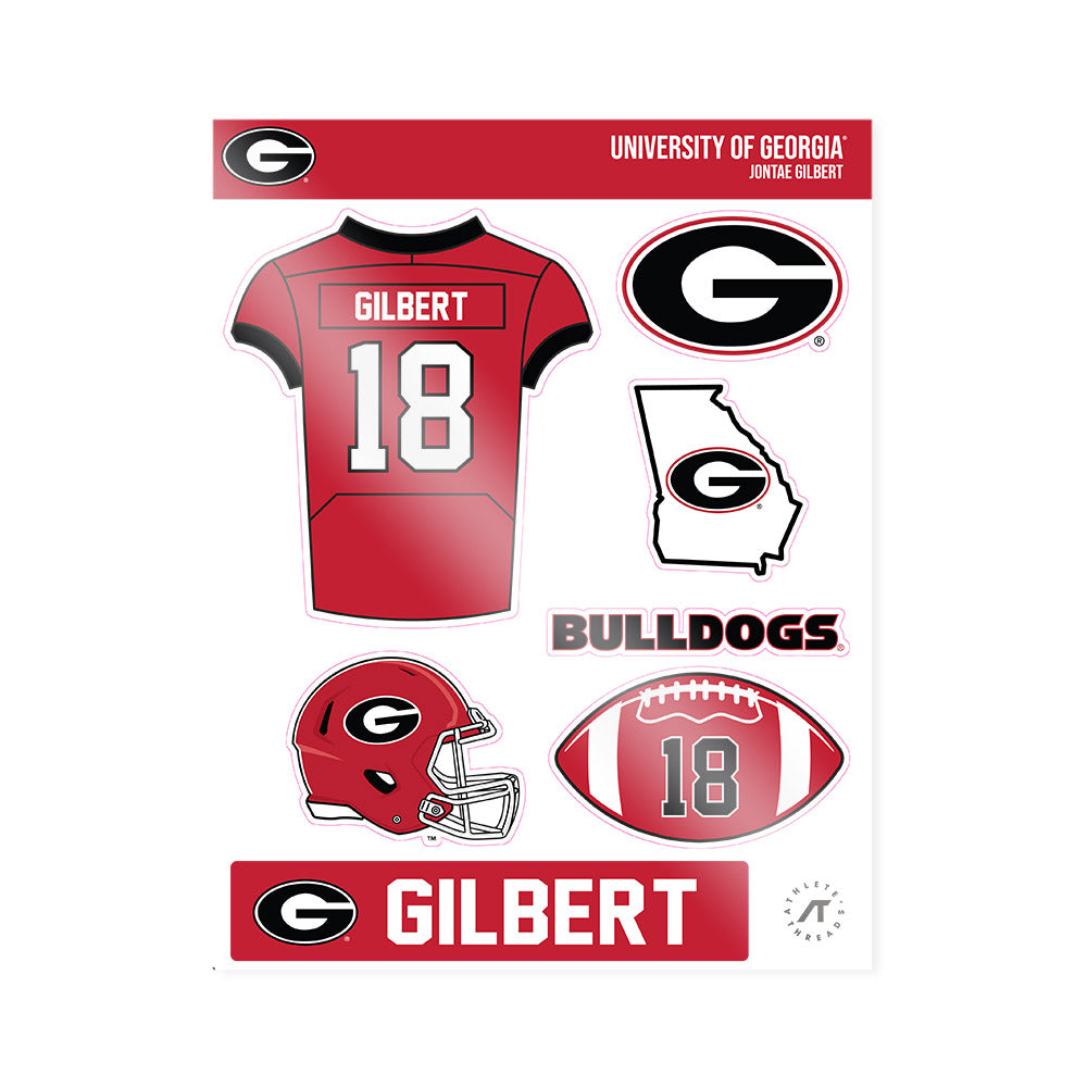 Georgia - NCAA Football : Jontae Gilbert - Sticker Sheet-0