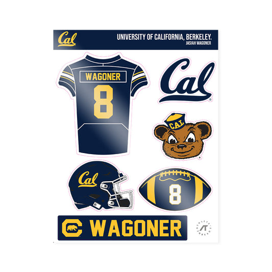 UC Berkeley - NCAA Football : Jasiah Wagoner - Sticker Sheet-0