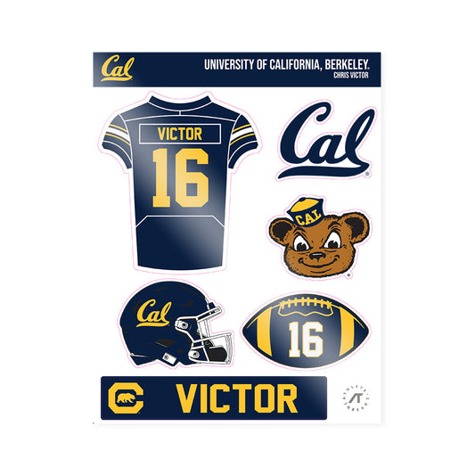 UC Berkeley - NCAA Football : Chris Victor - Sticker Sheet-0