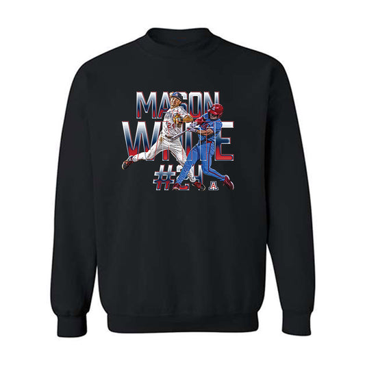 Arizona - NCAA Baseball : Mason White - Player Collage Crewneck Sweatshirt-0