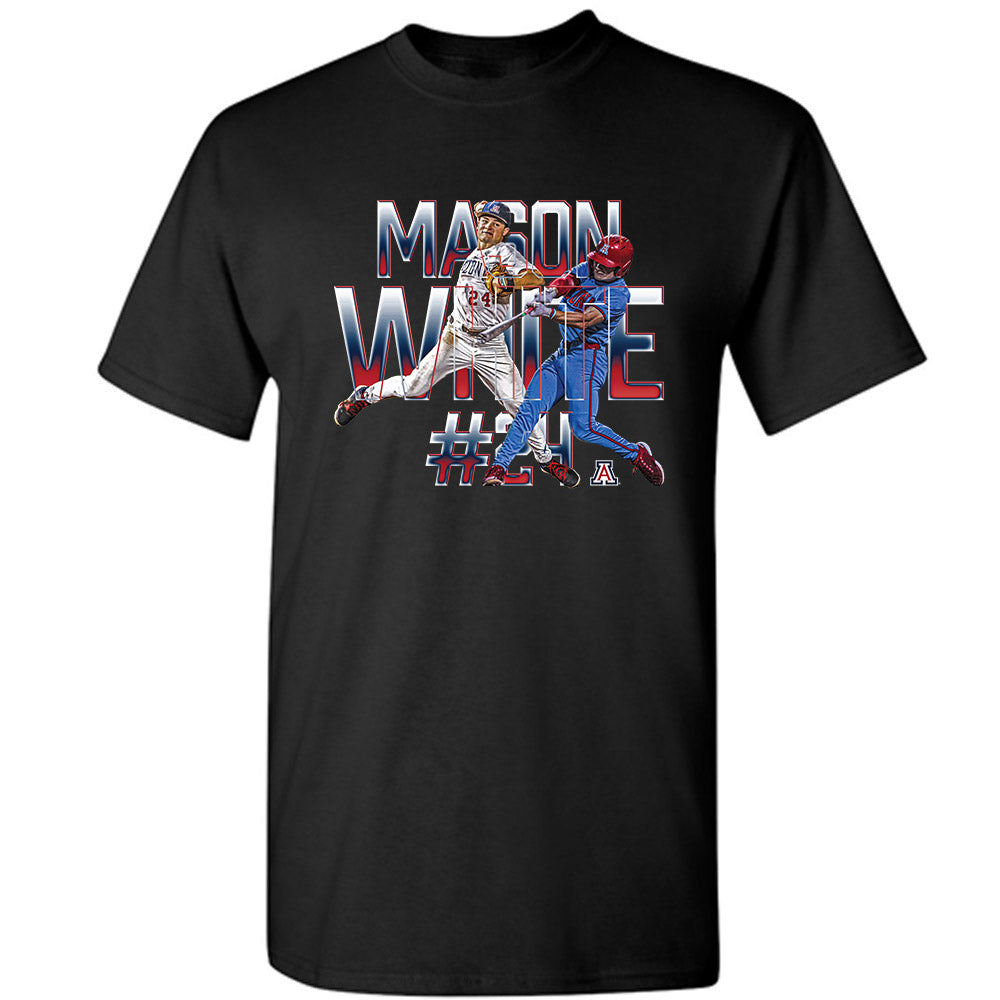 Arizona - NCAA Baseball : Mason White - Player Collage T-Shirt-0