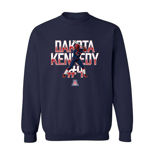 Arizona - NCAA Softball : Dakota Kennedy - Caricature Crewneck Sweatshirt-0