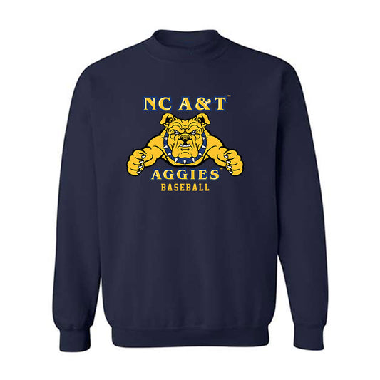 North Carolina A&T - NCAA Baseball : Mekai Griffin - Crewneck Sweatshirt-0