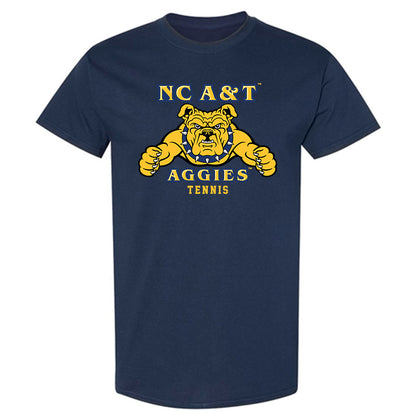North Carolina A&T - NCAA Men's Tennis : Kaua Santos - T-Shirt-0